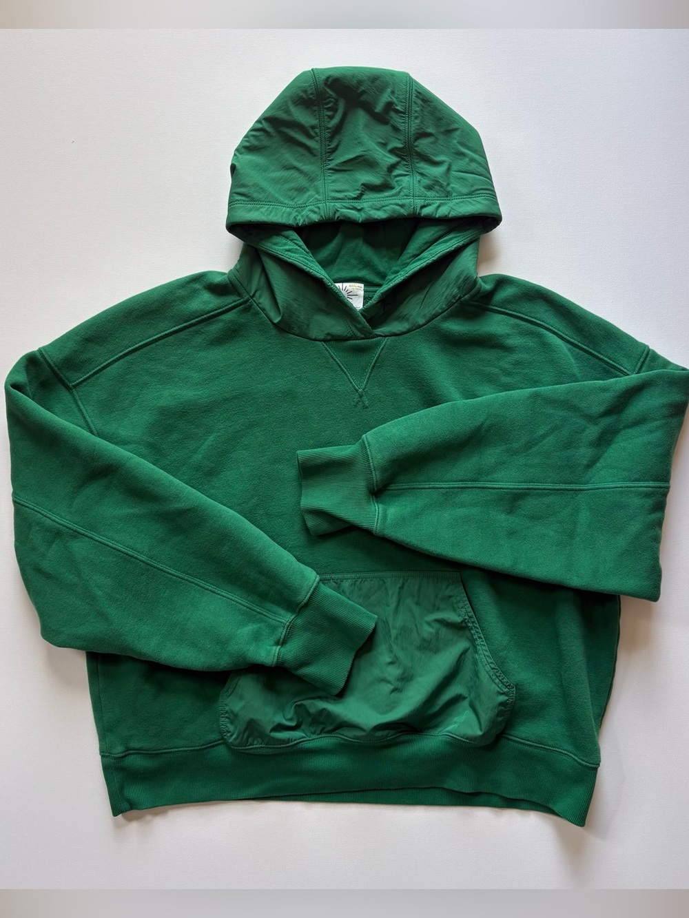 Offline by Aerie Cloud Fleece Media Hoodie Green Womens Large